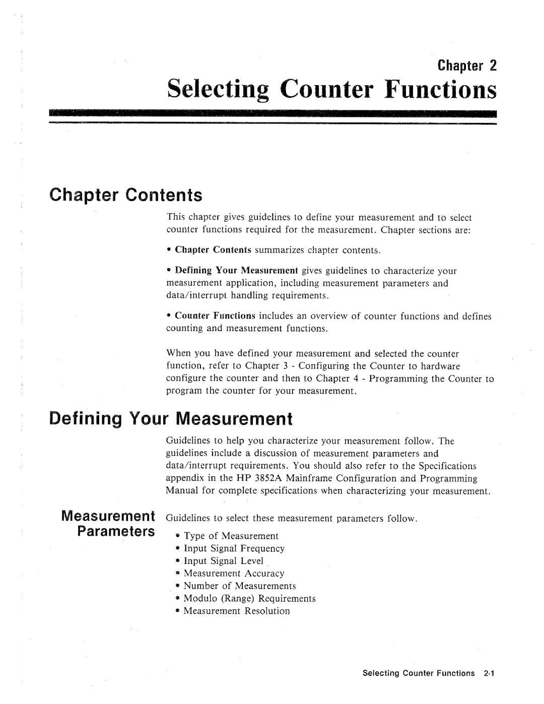 HP 44715A, 3852A manual 