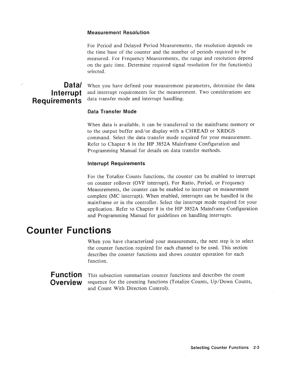 HP 44715A, 3852A manual 