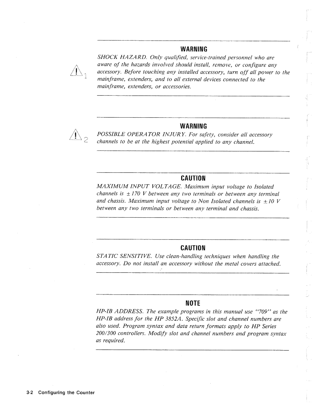 HP 3852A, 44715A manual 