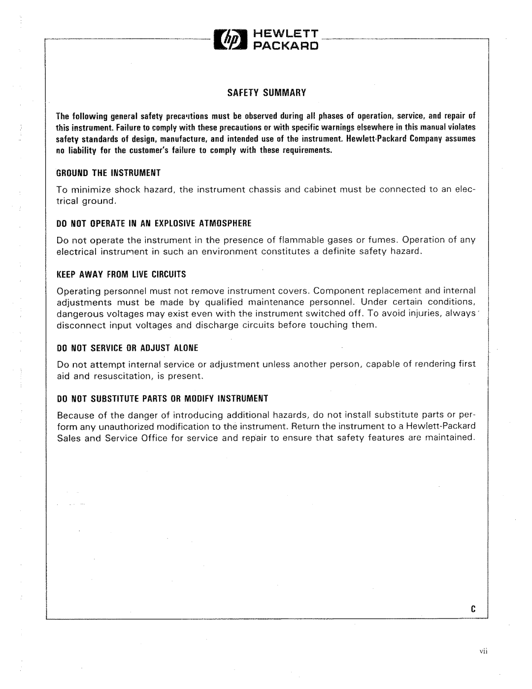 HP 44715A, 3852A manual 