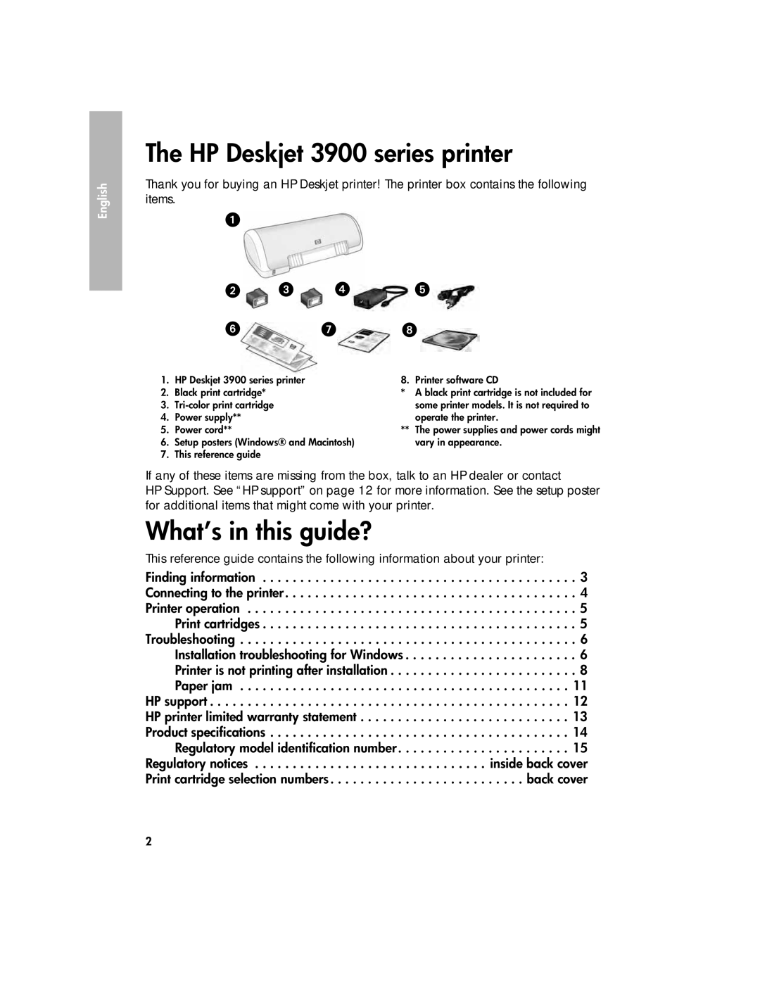 HP manual HP Deskjet 3900 series printer, What’s in this guide? 