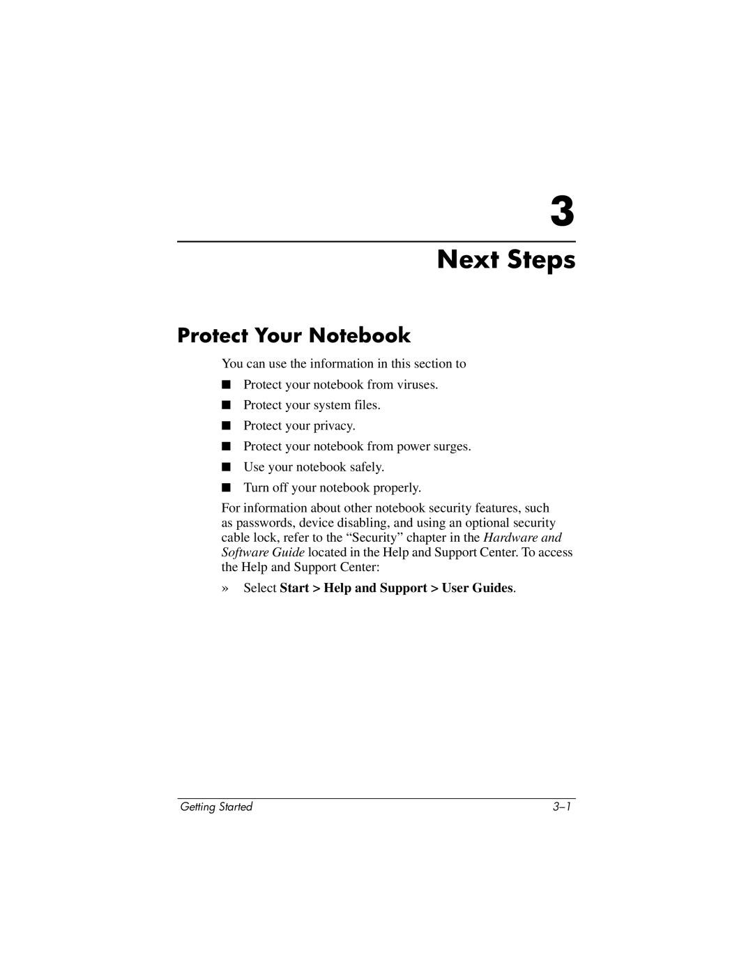 HP 393685-002 manual Next Steps, Protect Your Notebook 