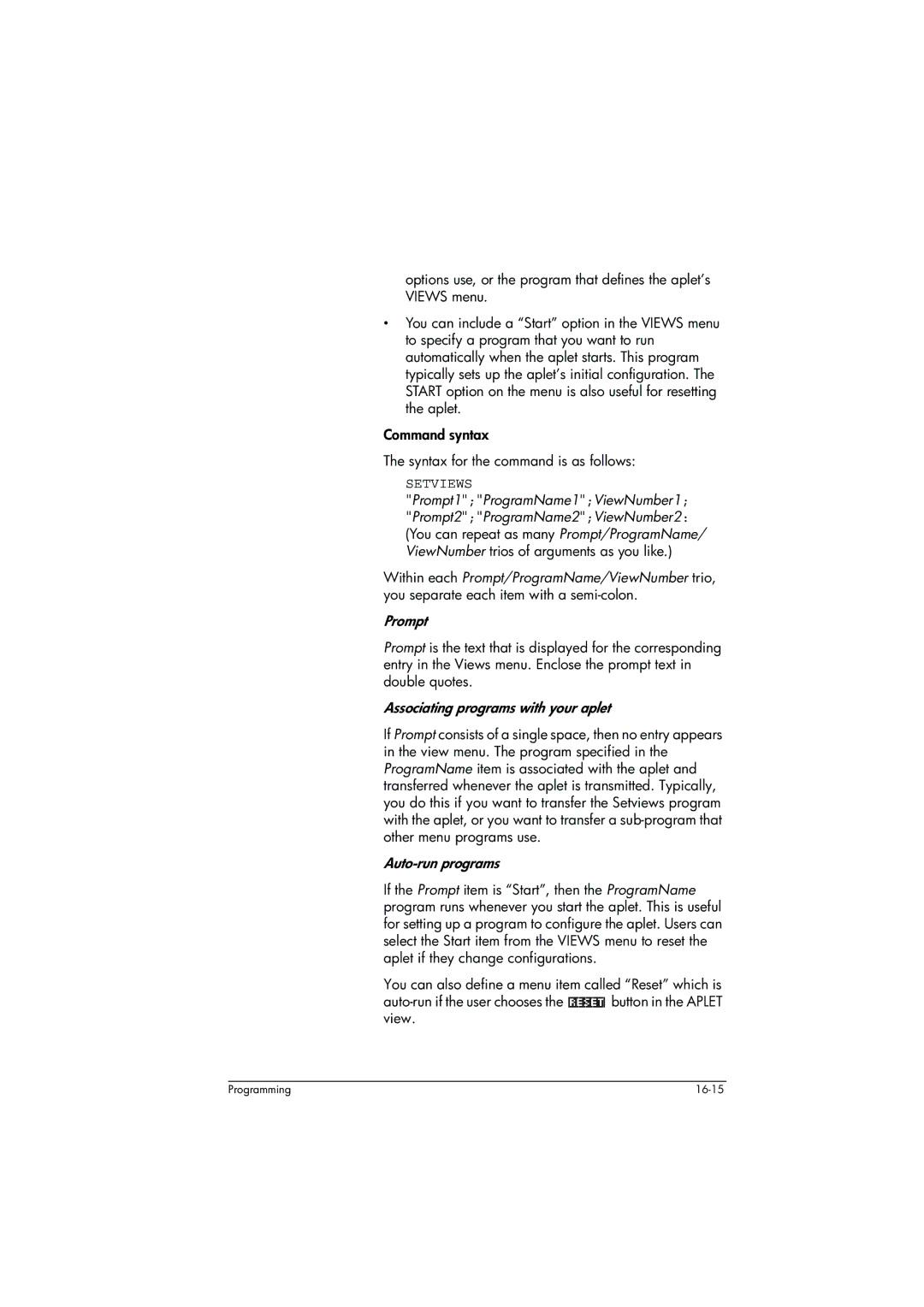 HP 39g+ Graphing manual Associating programs with your aplet, Auto-run programs 