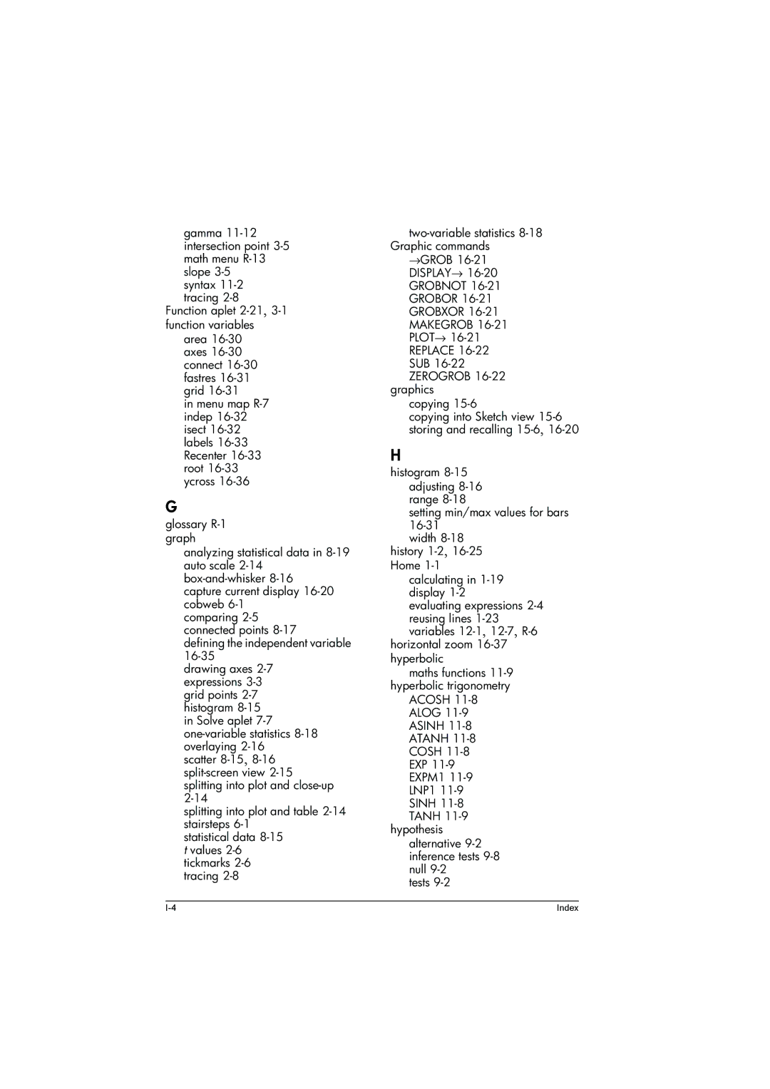 HP 39g+ Graphing manual Grobor, Grobxor 