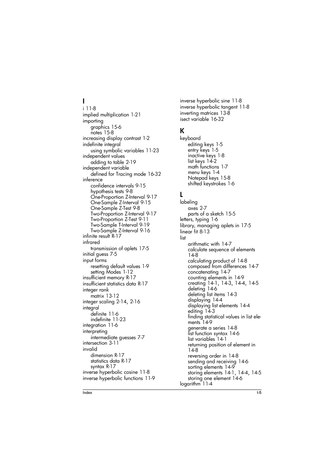 HP 39g+ Graphing manual Inverse hyperbolic cosine 11-8 inverse hyperbolic functions 