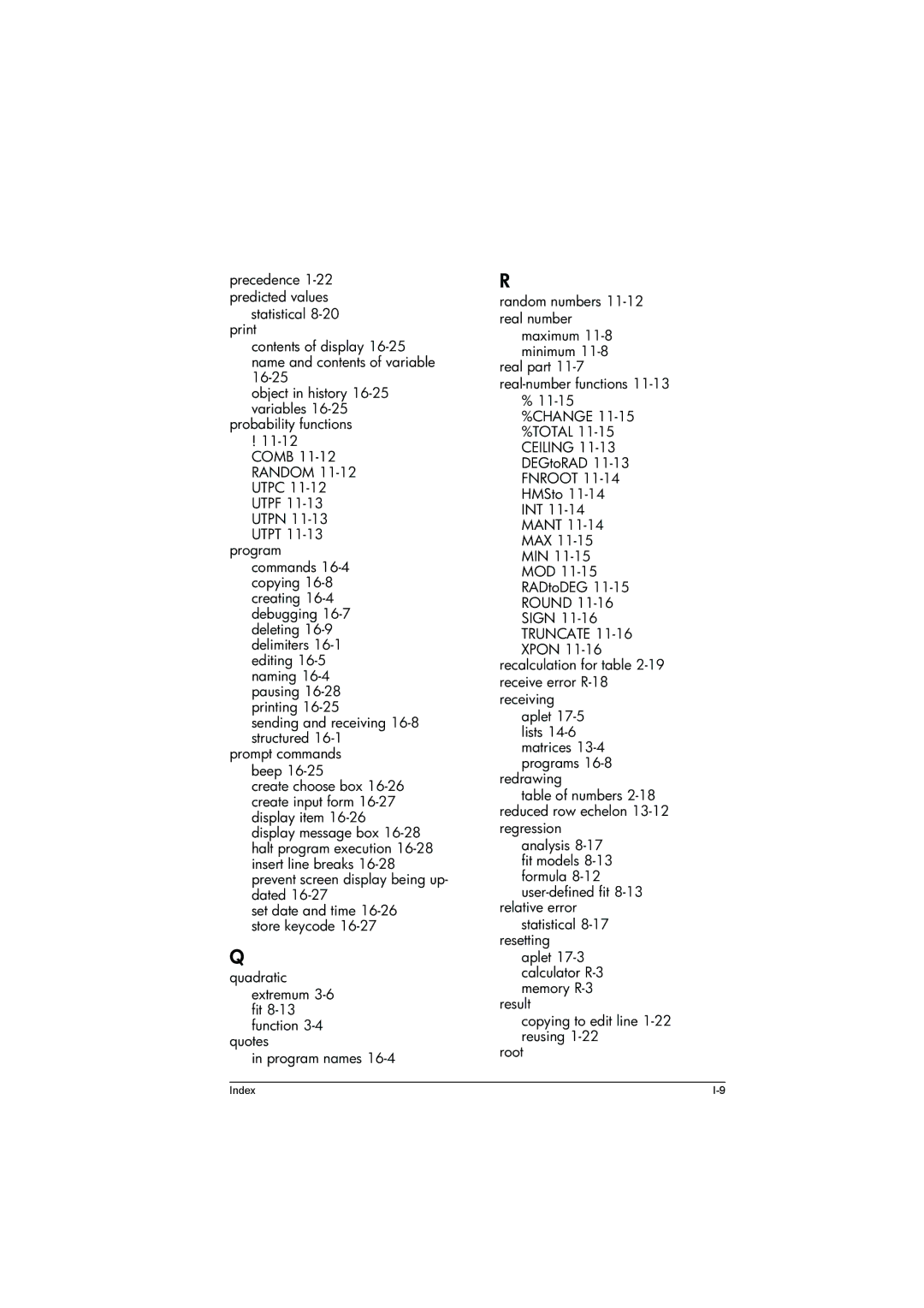 HP 39g+ Graphing manual Sending and receiving 16-8 structured 