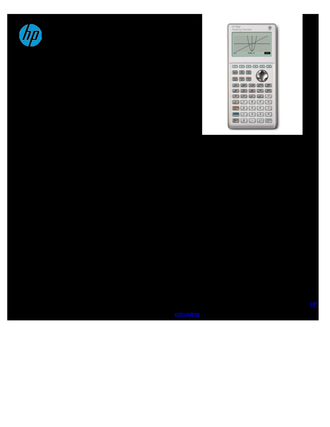 HP manual 39gII Graphing Calculator Power Plus Precision 