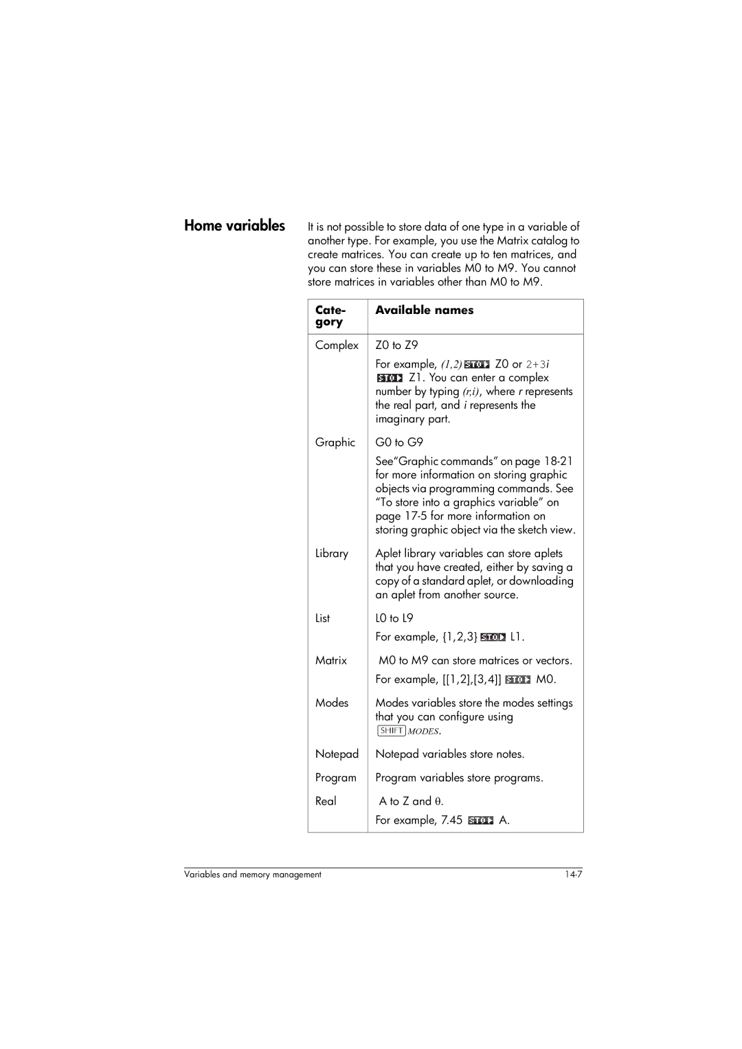 HP 39gs Graphing manual To store into a graphics variable on, for more information on, That you can configure using 