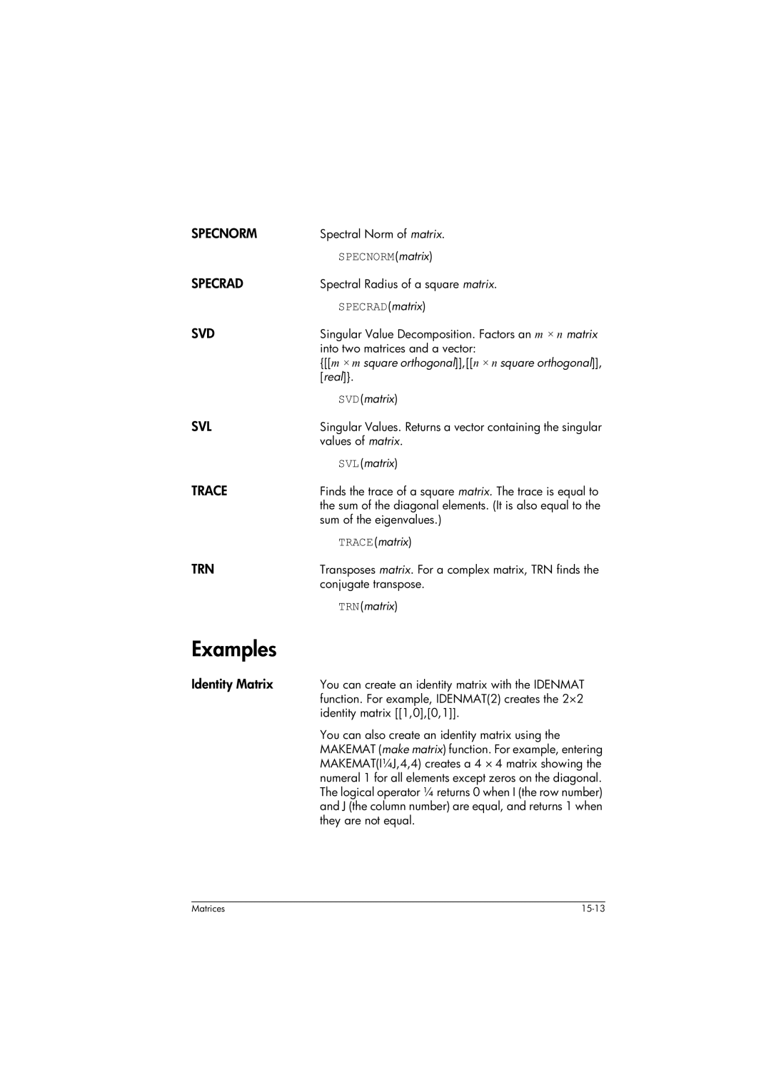 HP 39gs Graphing manual Examples 