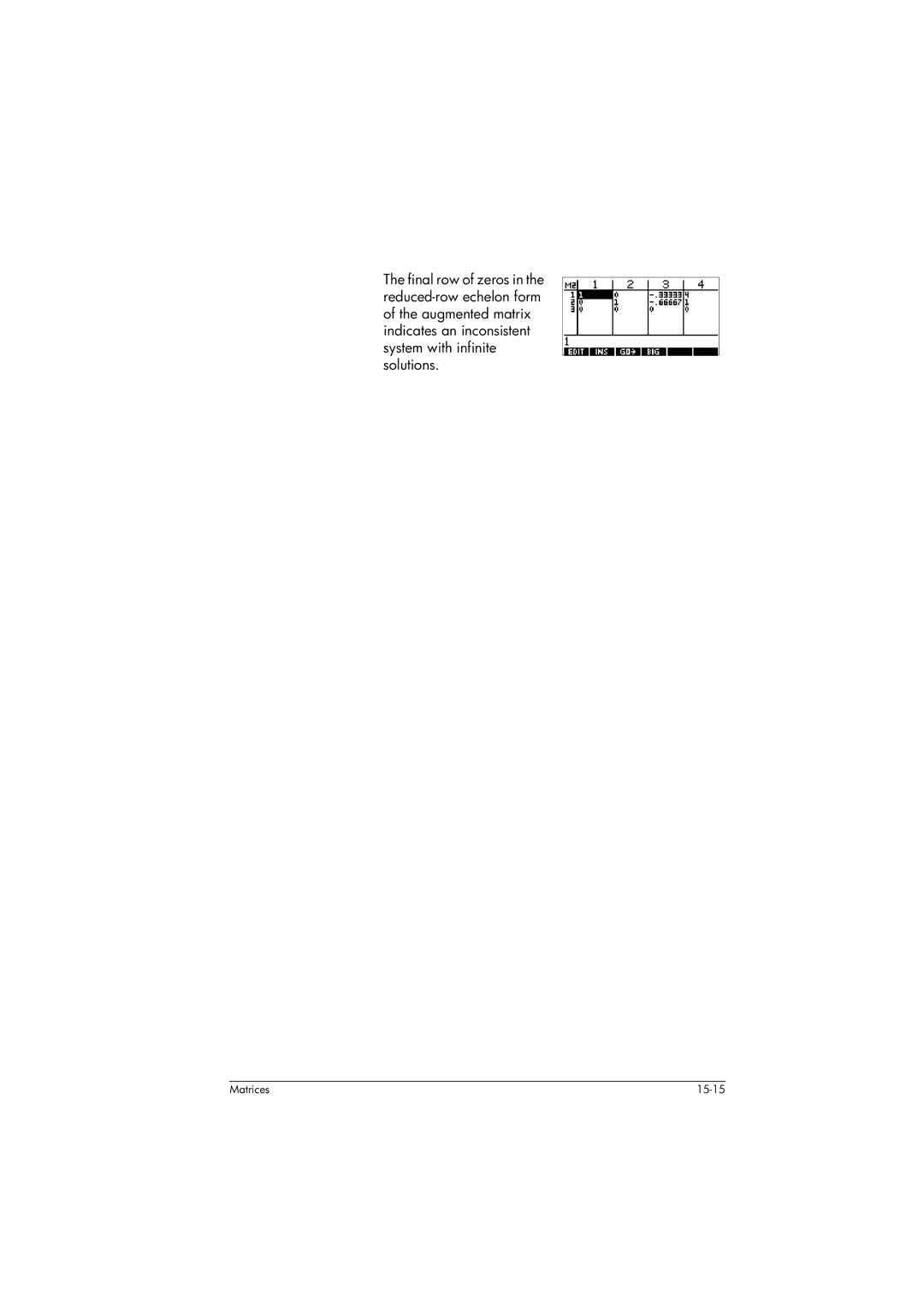 HP 39gs Graphing manual Matrices 15-15 