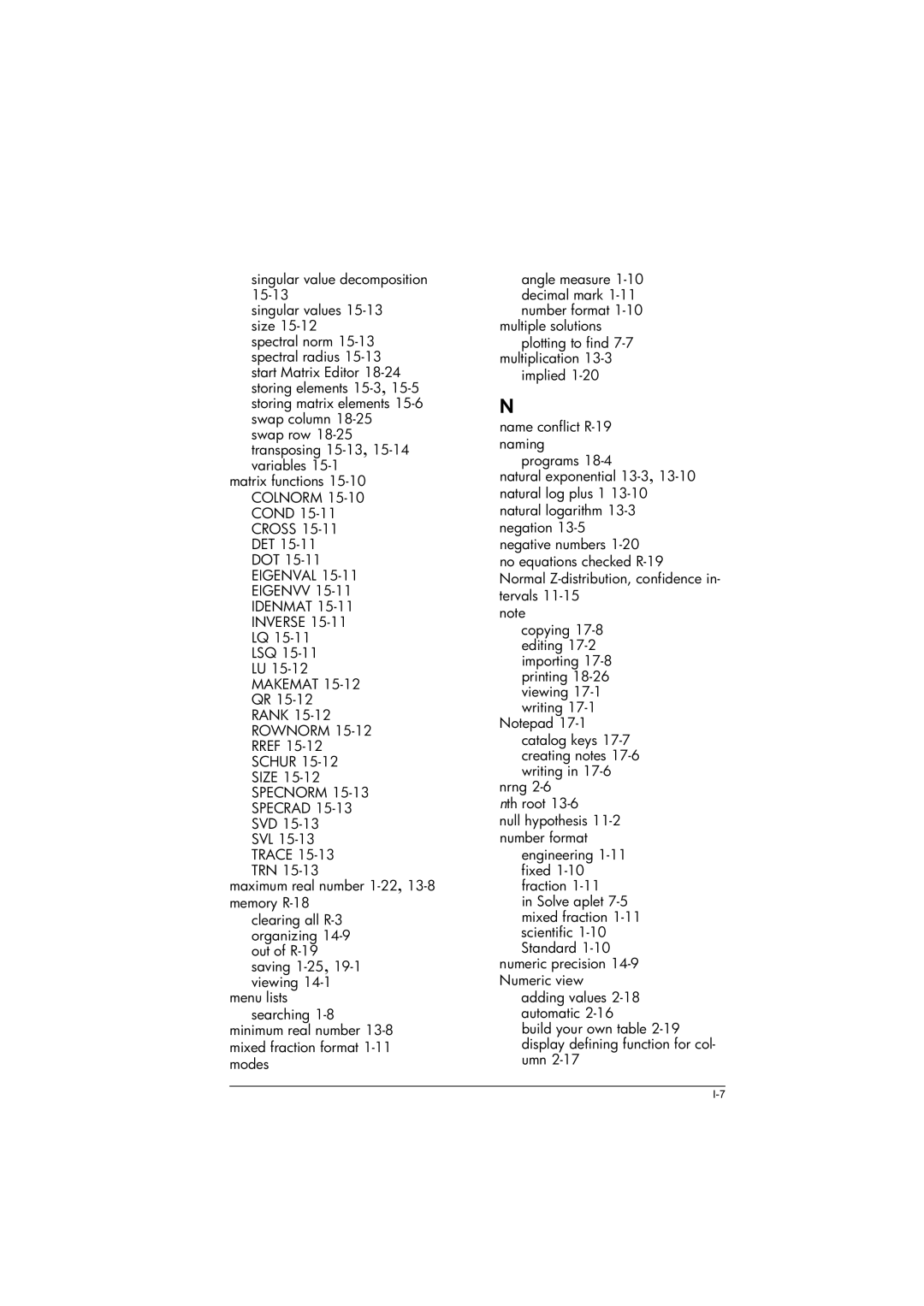 HP 39gs Graphing manual Angle measure 1-10 decimal mark 1-11 number format 