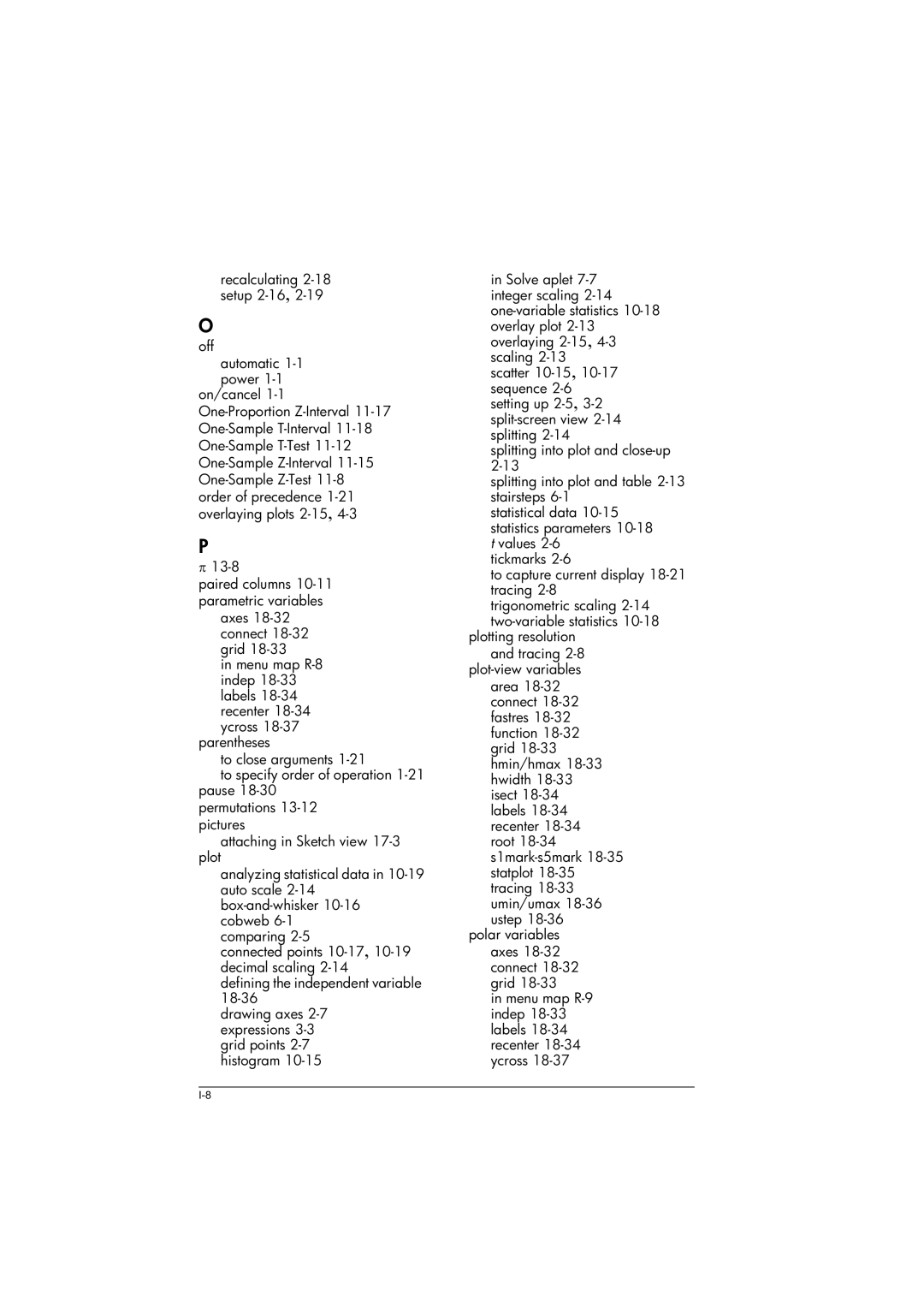 HP 39gs Graphing manual Trigonometric scaling 2-14 two-variablestatistics 