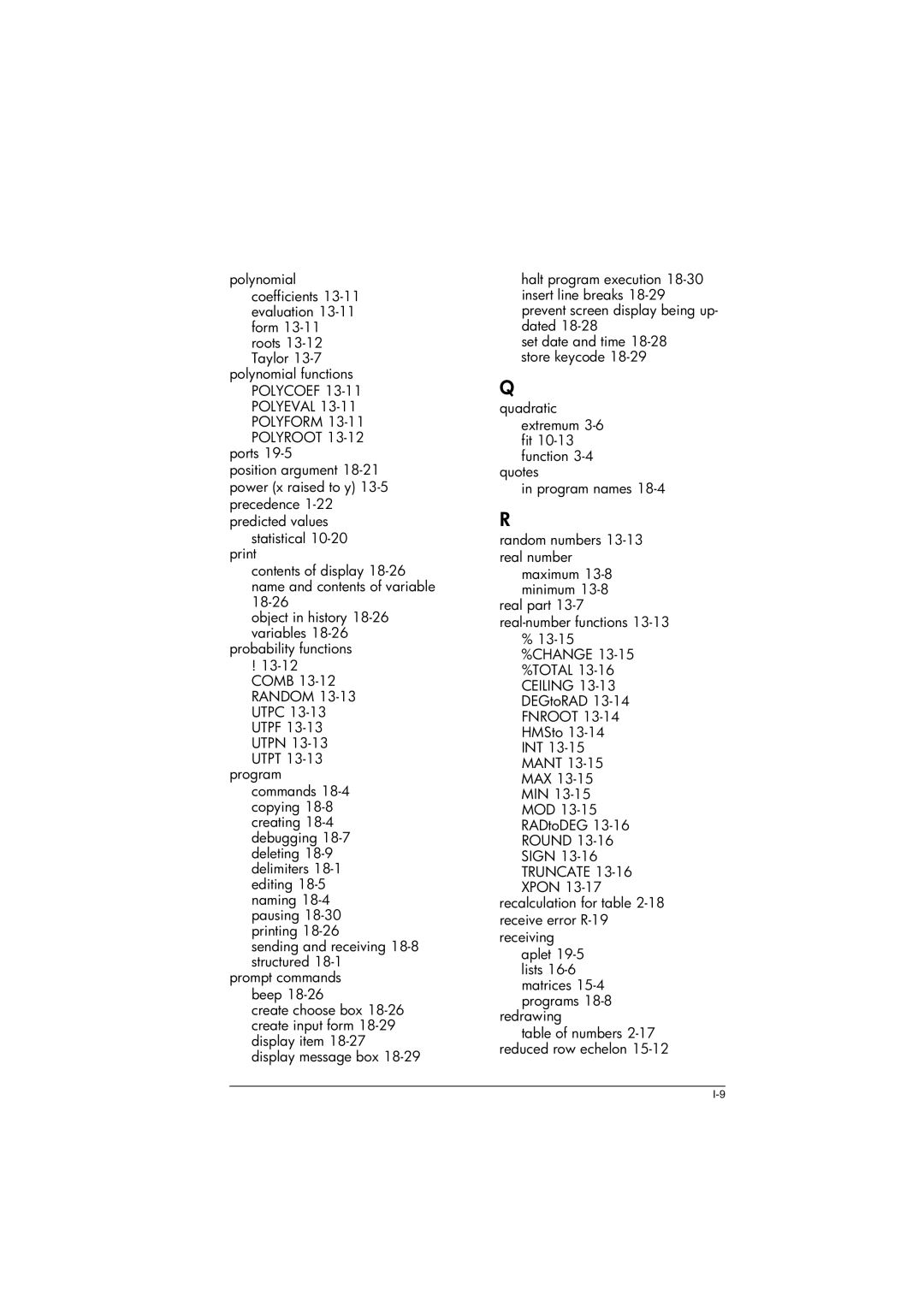 HP 39gs Graphing manual Sending and receiving 18-8 structured 