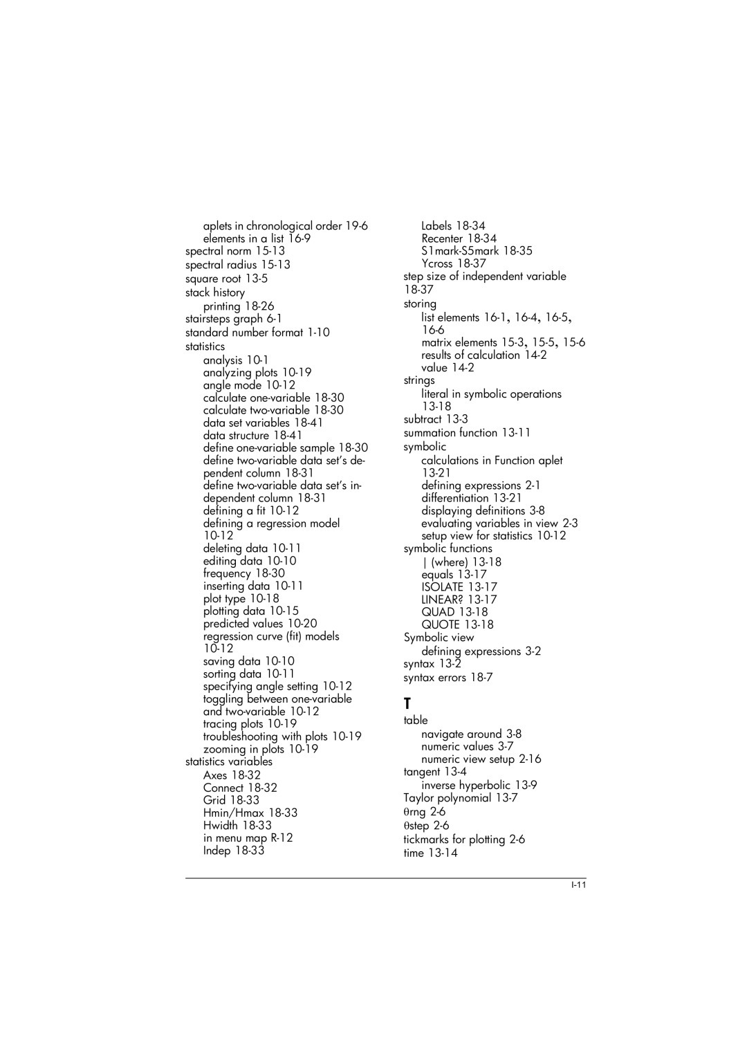 HP 39gs Graphing manual Navigate around 3-8 numeric values 3-7 numeric view setup 