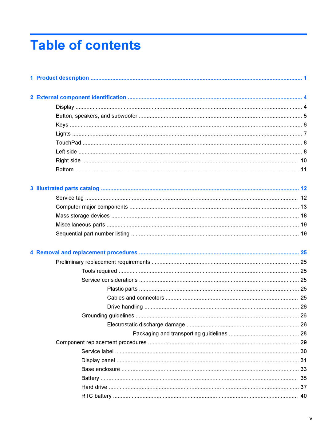 HP 4 B5T03UA, 4 B5T04UA manual Table of contents 