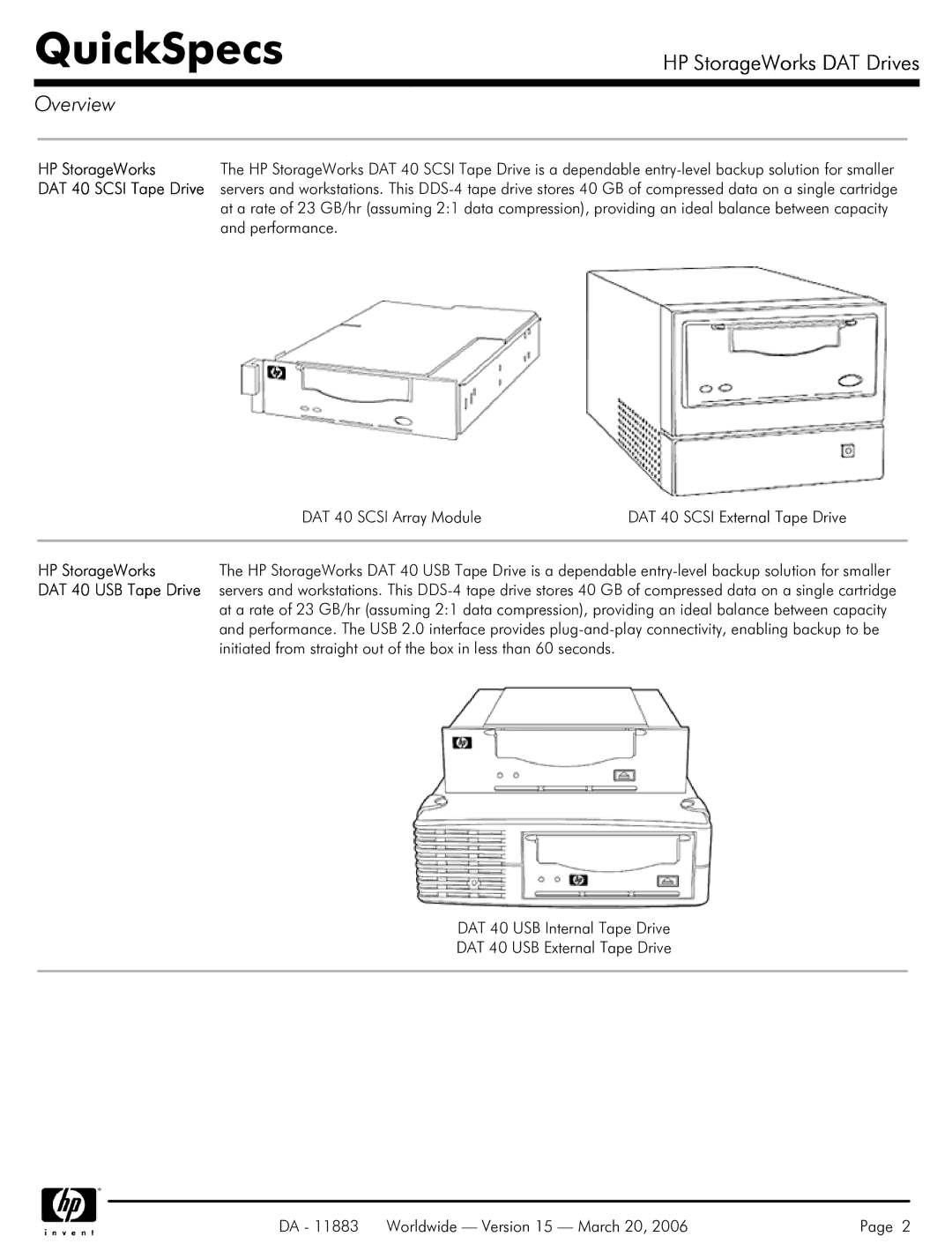 HP 40 SCSI manual HP StorageWorks 