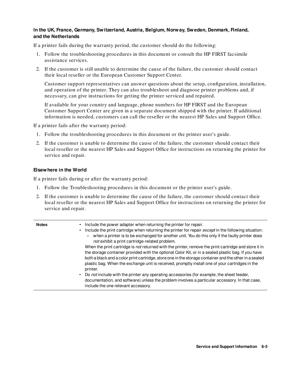 HP 400 manual Elsewhere in the World, Not exhibit a print cartridge-related problem, Include the one relevant accessory 