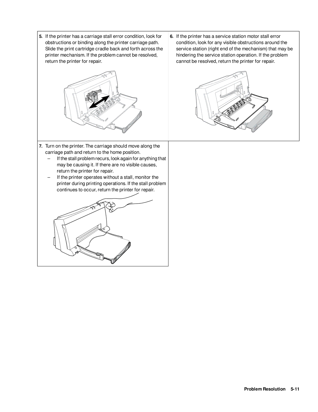 HP 400 manual Problem Resolution 