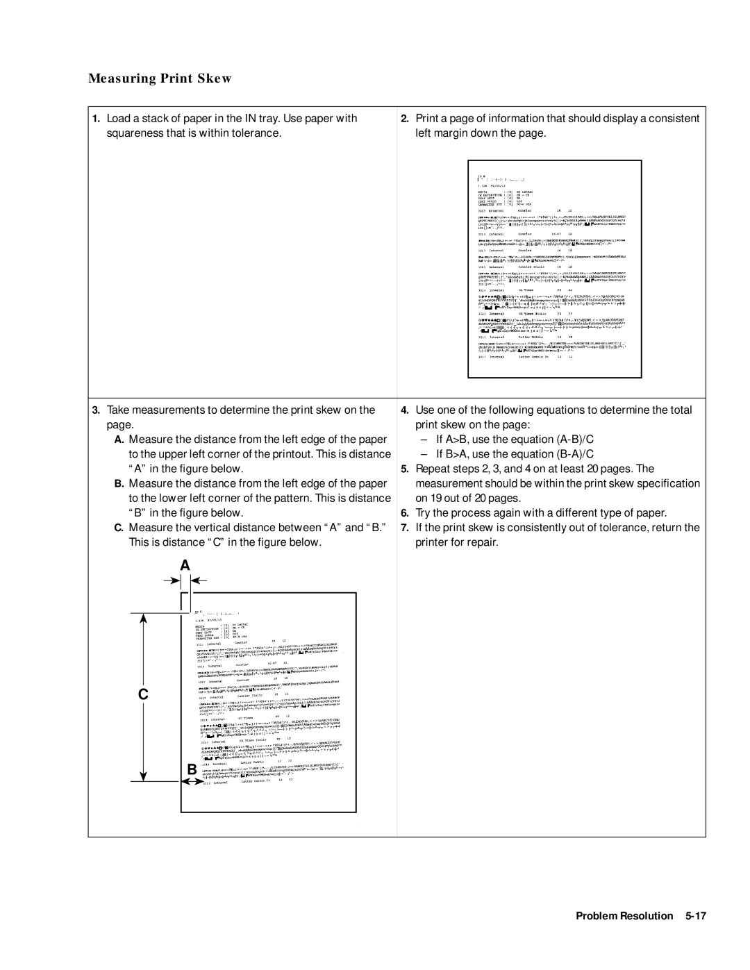 HP 400 manual Load a stack of paper in the in tray. Use paper with, Squareness that is within tolerance Left margin down 