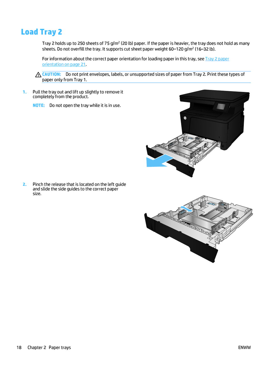 HP 400 manual Load Tray 