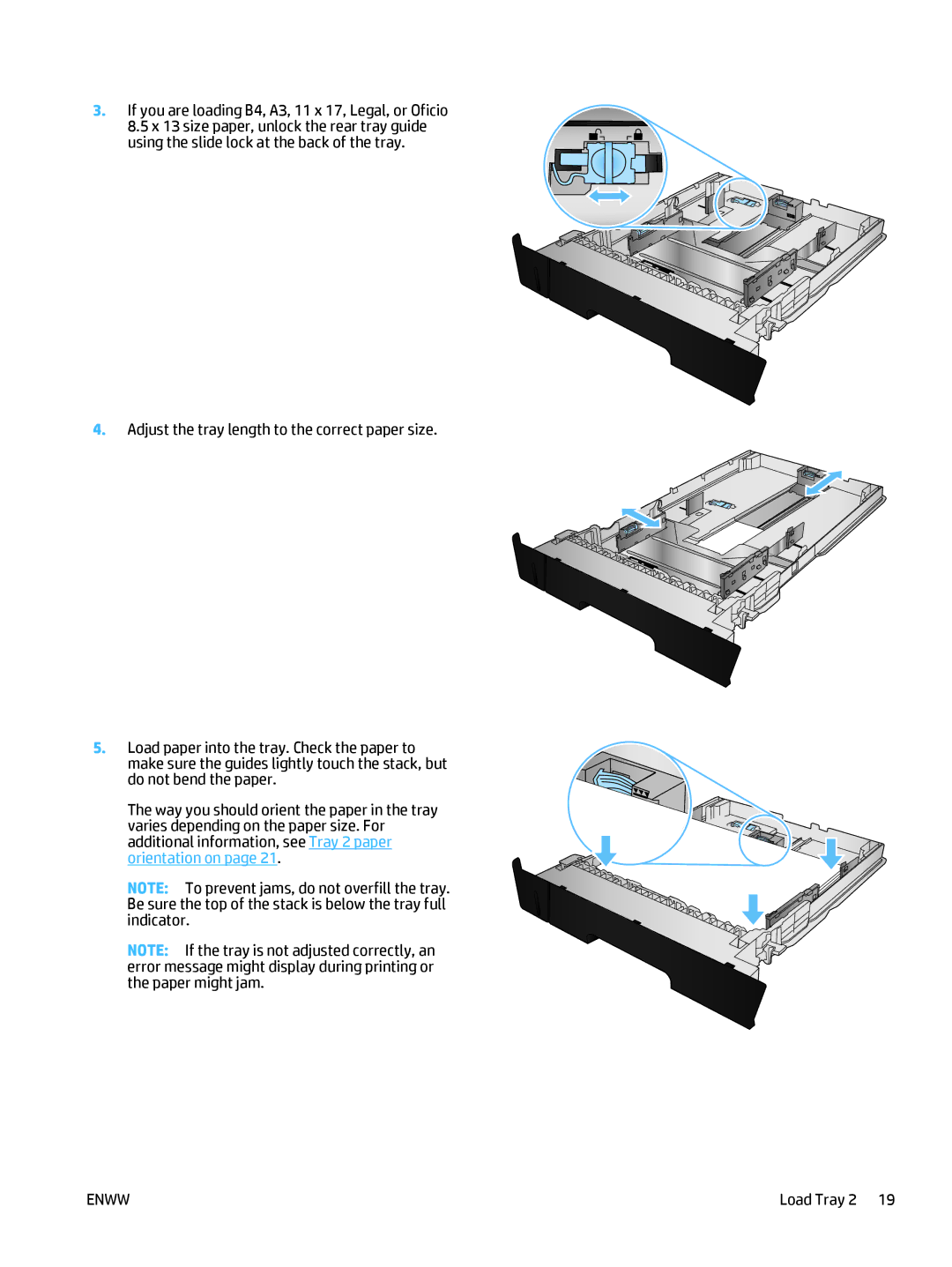 HP 400 manual Load Tray 2 