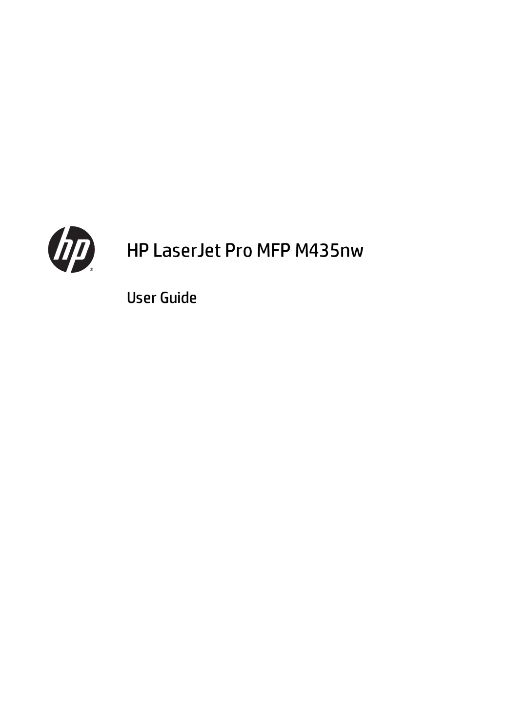 HP 400 manual HP LaserJet Pro MFP M435nw 