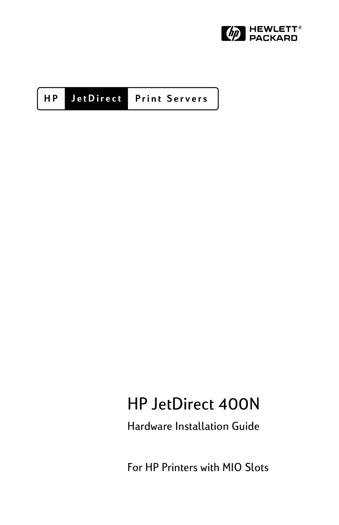 HP manual HP JetDirect 400N 