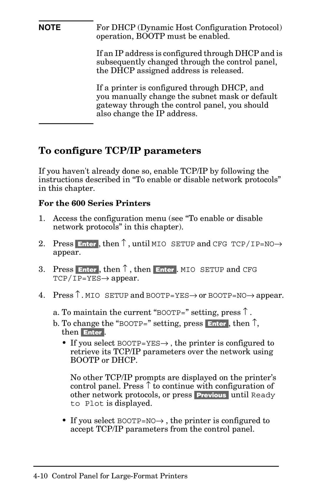 HP 400N manual If a printer is configured through DHCP 