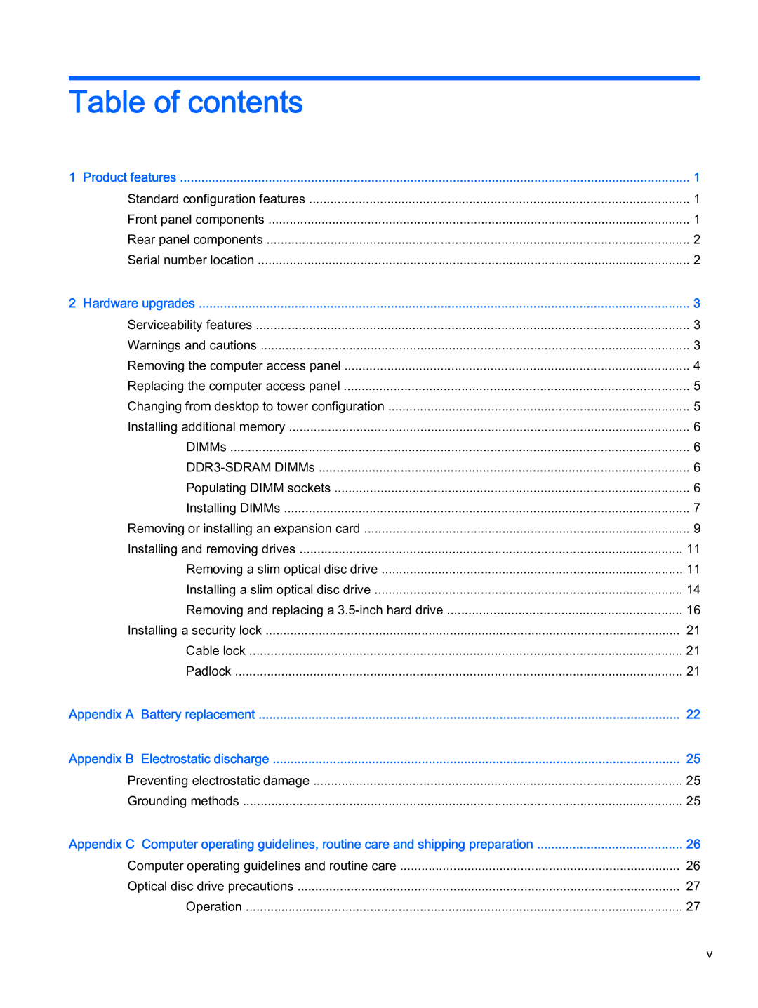 HP 402 G1 manual Table of contents 