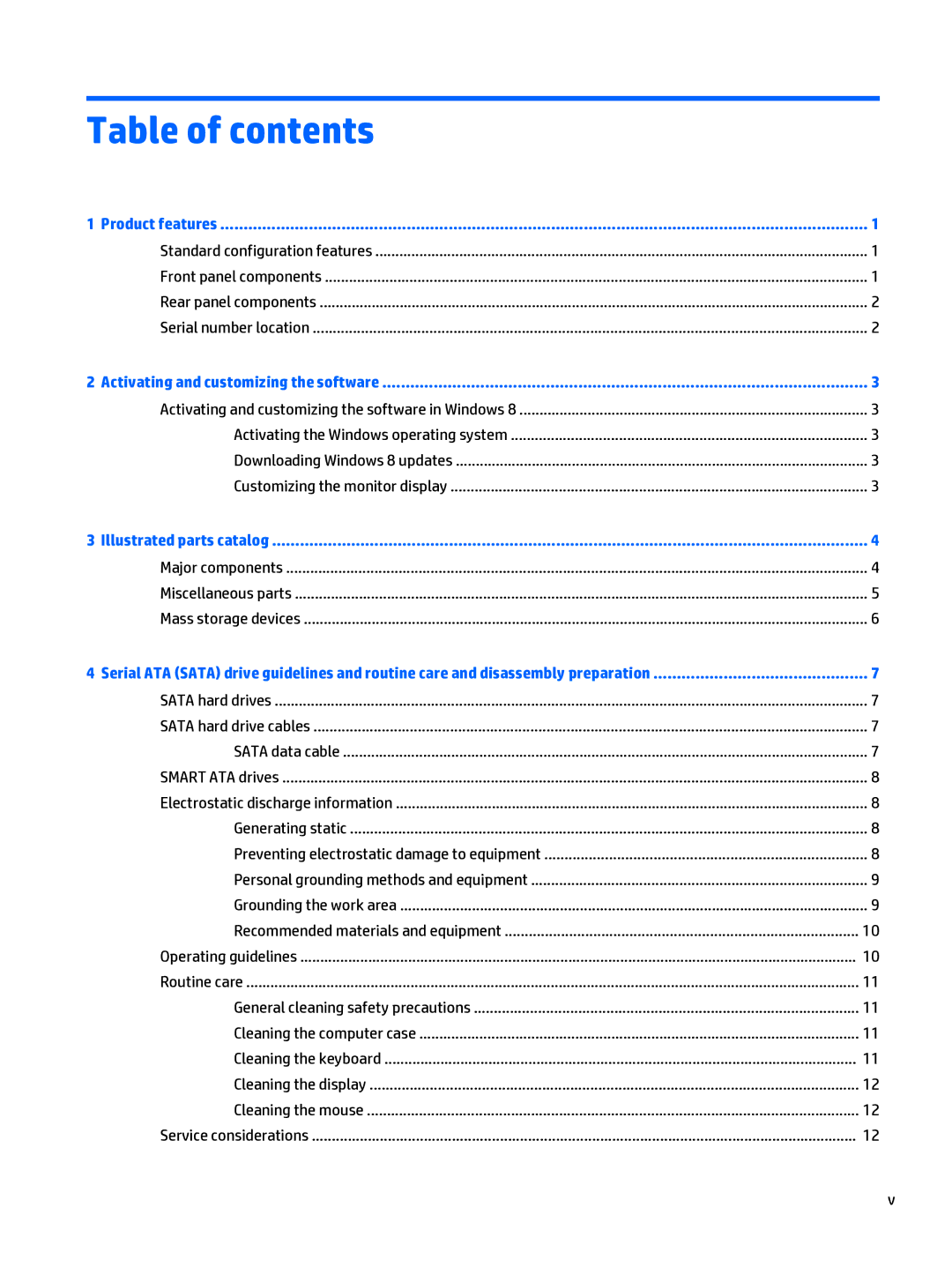 HP 402 G1 manual Table of contents 