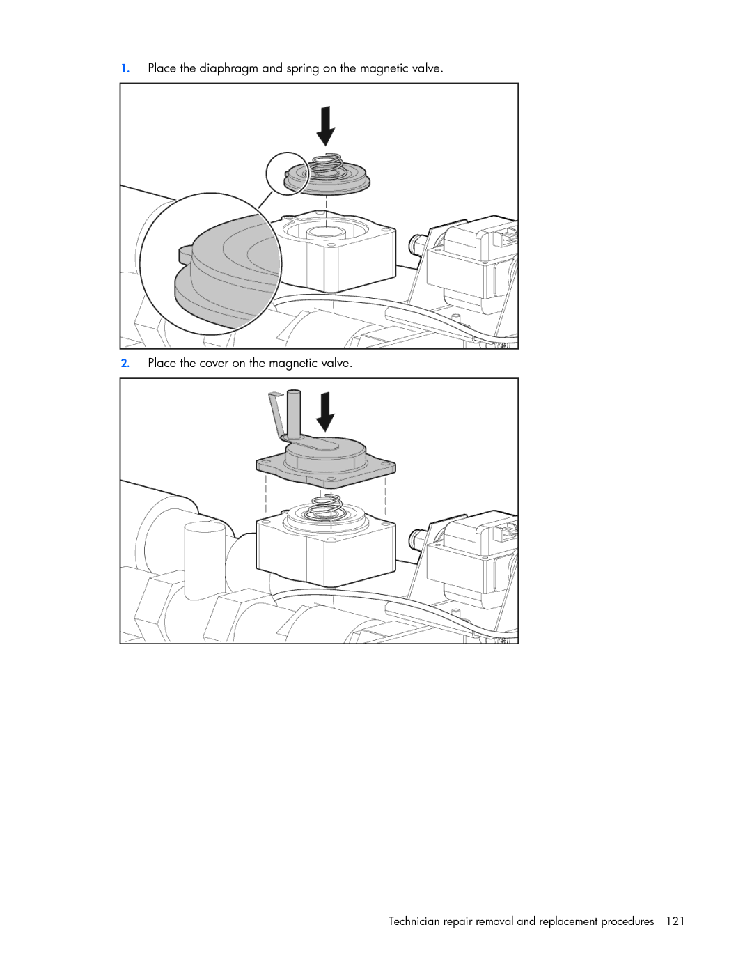 HP 403349-003 manual Technician repair removal and replacement procedures 