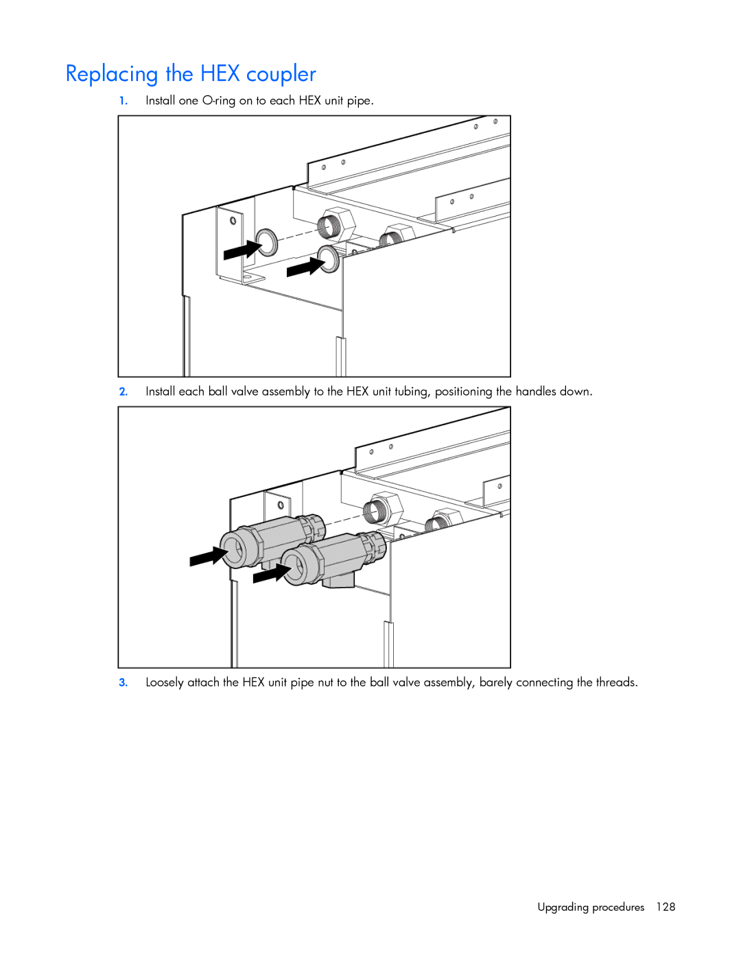 HP 403349-003 manual Replacing the HEX coupler 