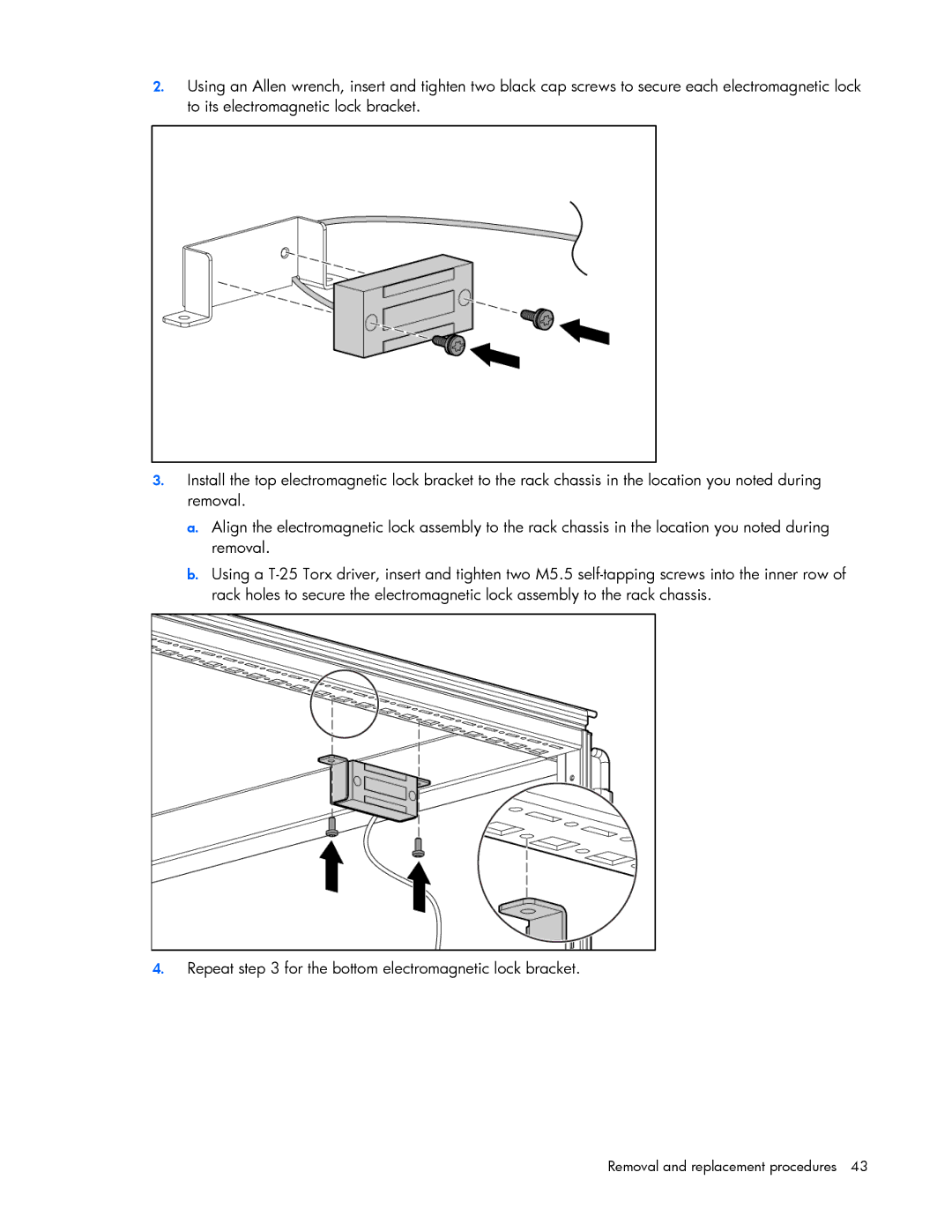 HP 403349-003 manual Removal and replacement procedures 