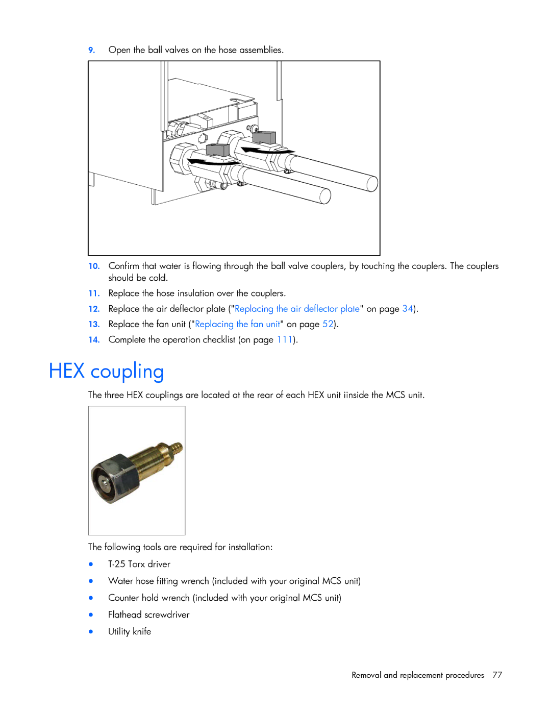 HP 403349-003 manual HEX coupling 