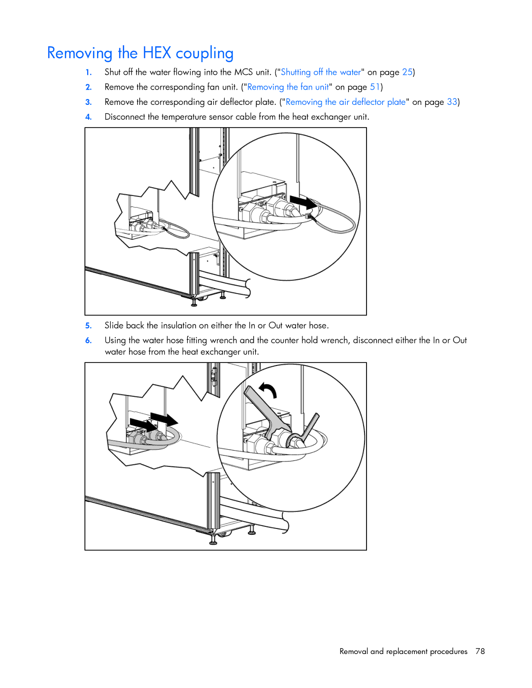 HP 403349-003 manual Removing the HEX coupling 