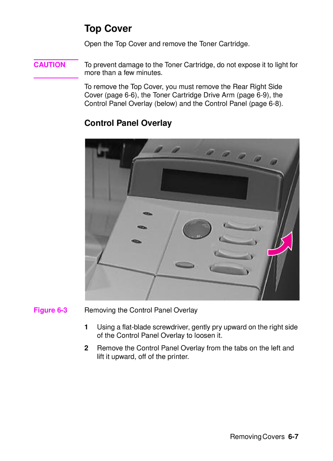 HP 4000, 4050 manual Top Cover, Control Panel Overlay 