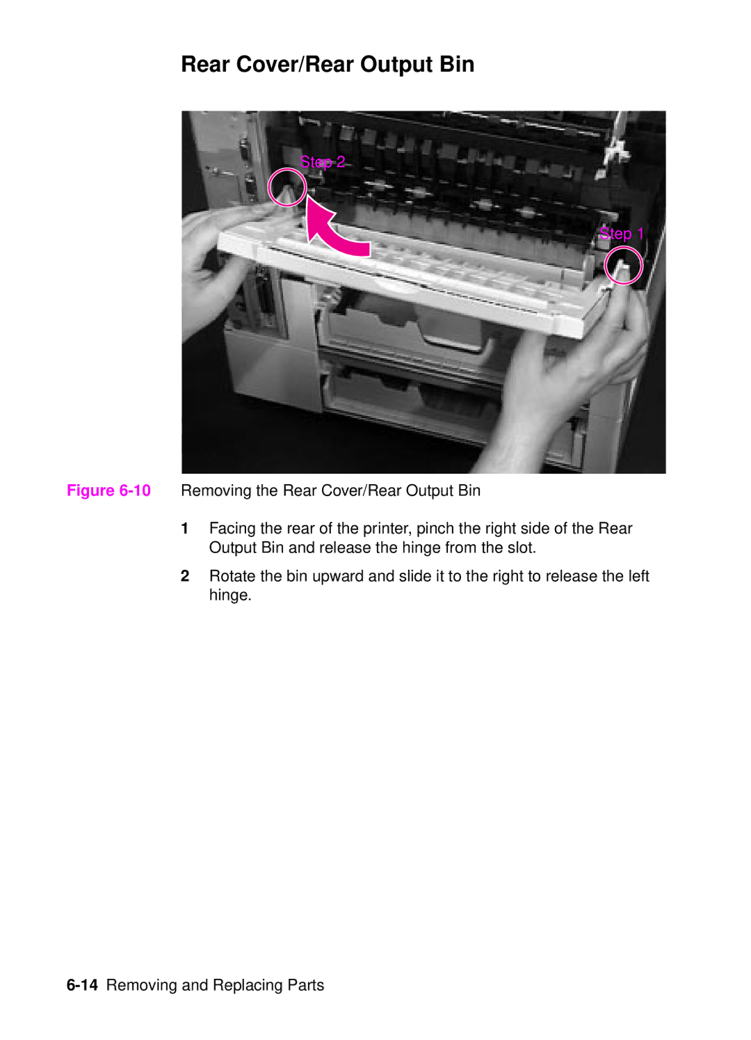 HP 4050, 4000 manual Rear Cover/Rear Output Bin 