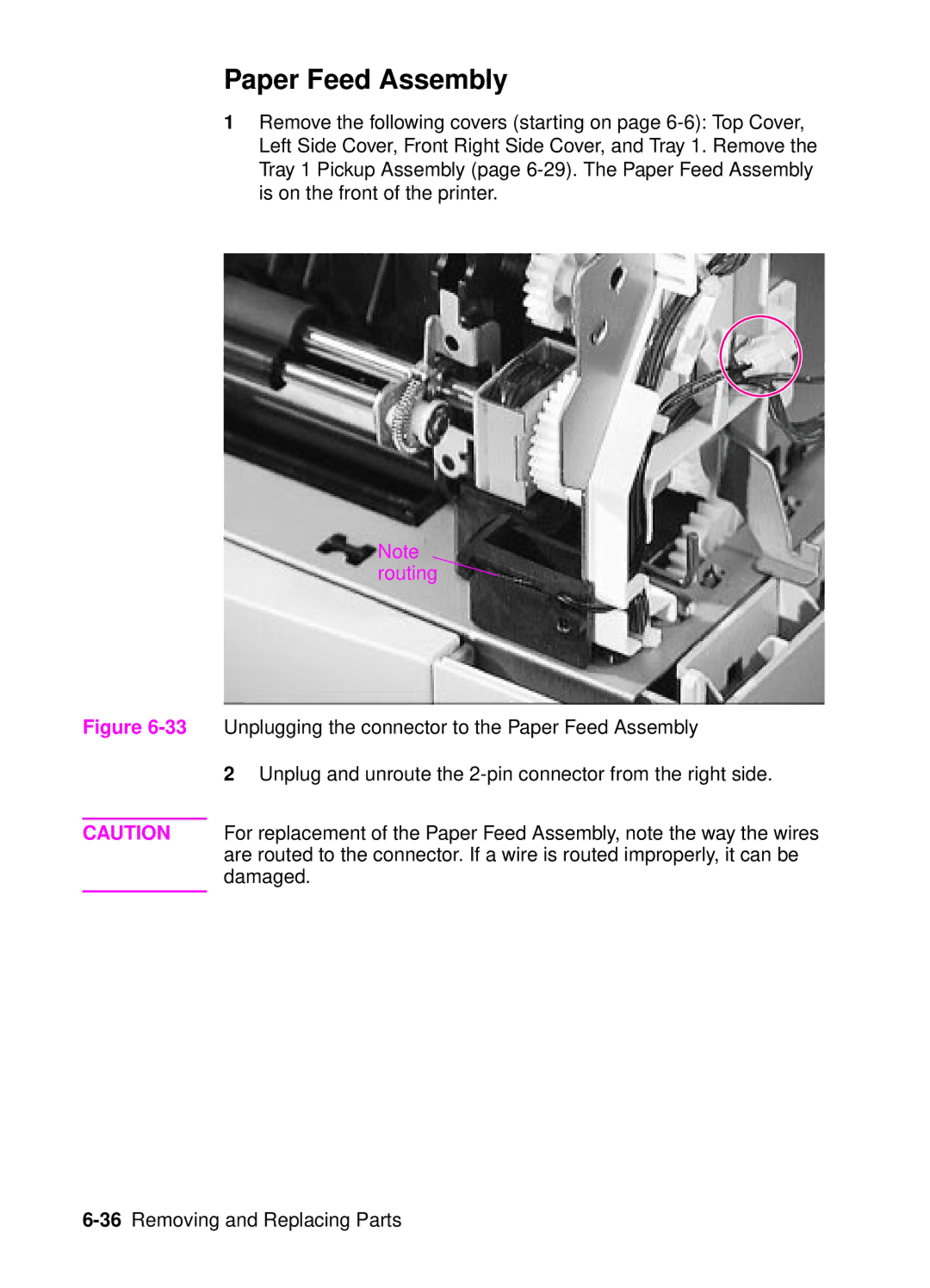 HP 4050, 4000 manual Paper Feed Assembly 