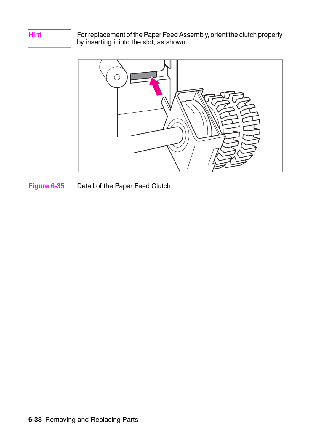 HP 4050, 4000 manual By inserting it into the slot, as shown 