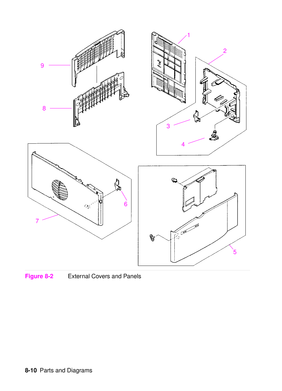 HP 4050, 4000 manual 2External Covers and Panels 10Parts and Diagrams 