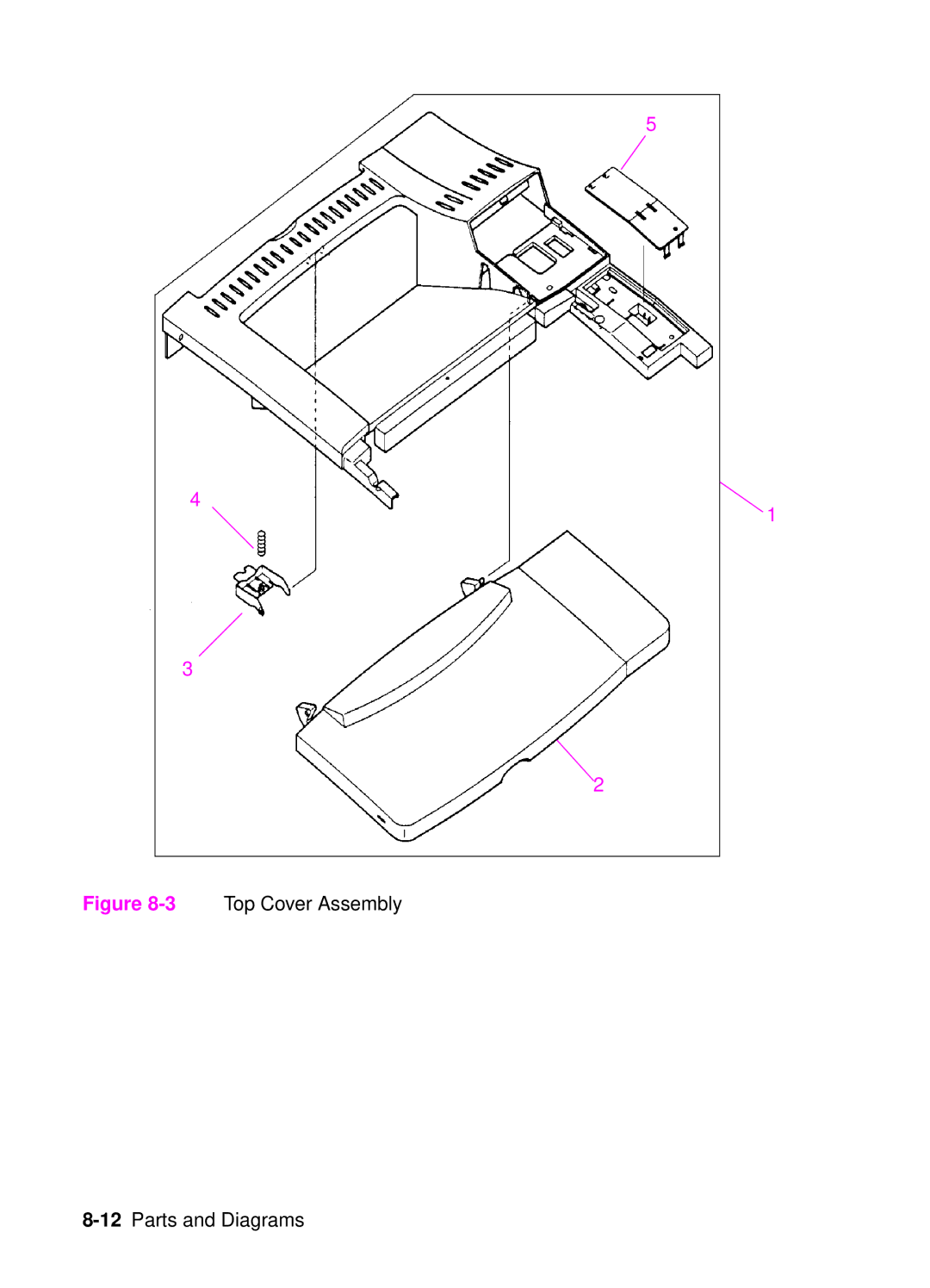 HP 4050, 4000 manual 3Top Cover Assembly 12Parts and Diagrams 