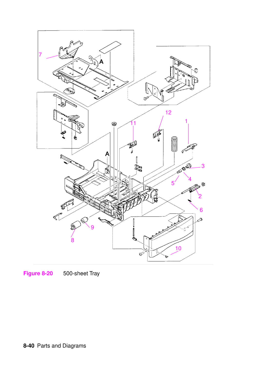 HP 4050, 4000 manual Sheet Tray 