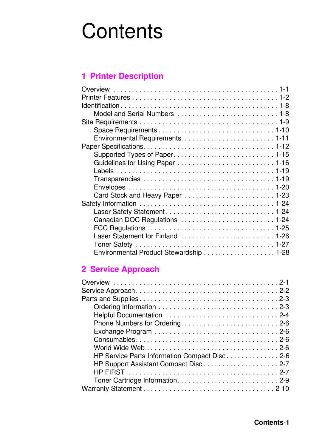 HP 4000, 4050 manual Contents 