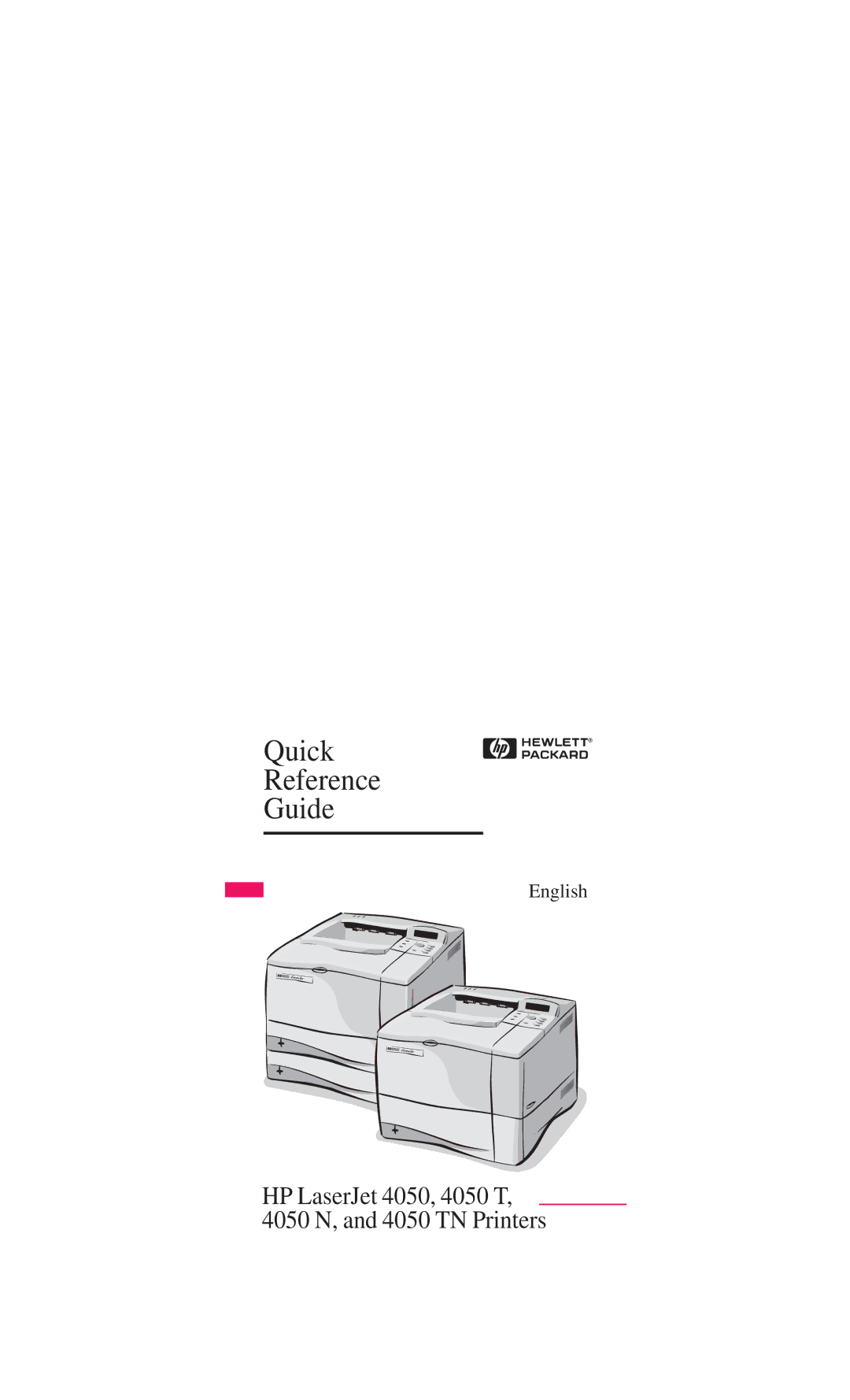 HP 4050 N, 4050 TN manual Quick Reference Guide 