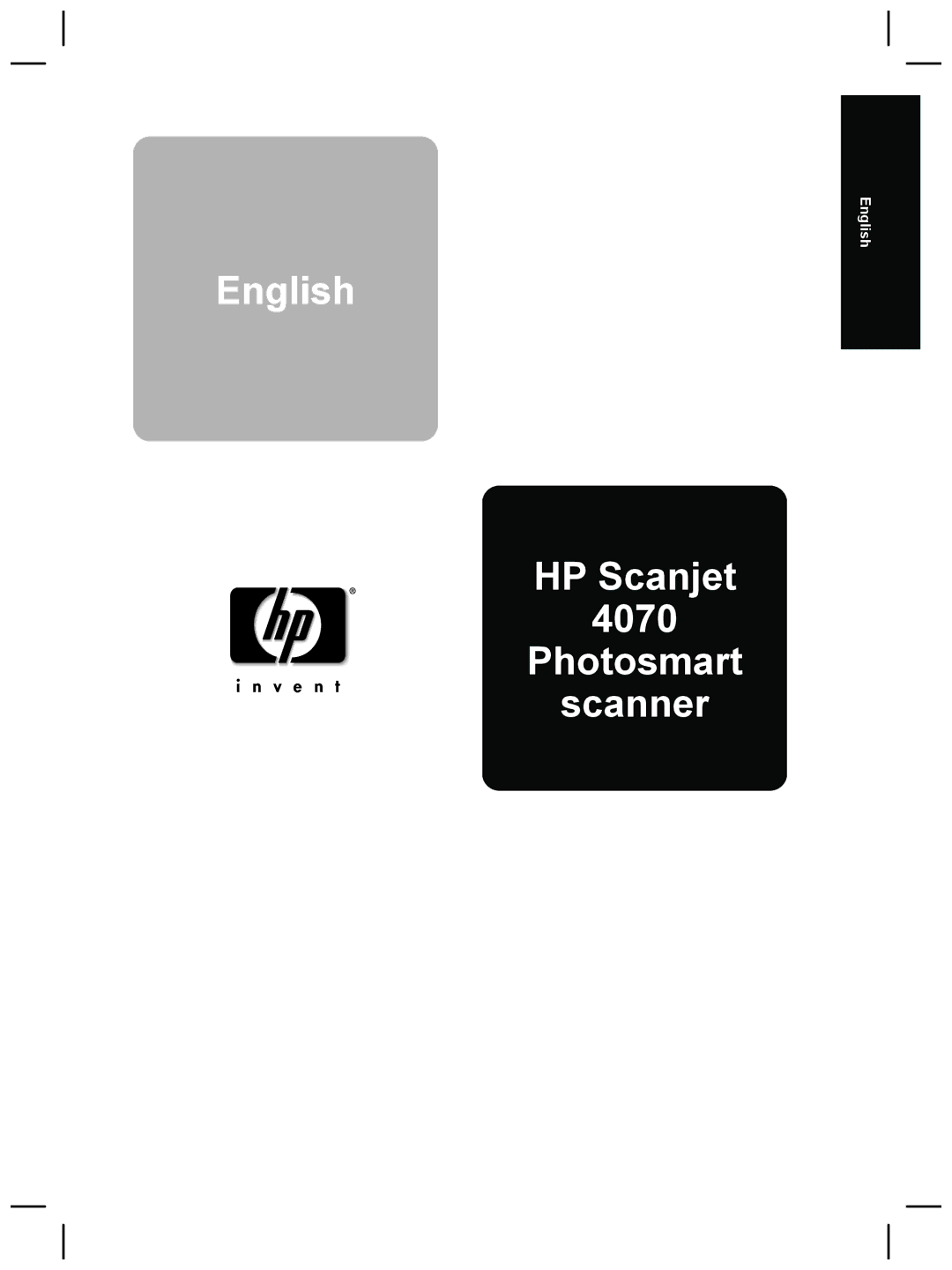 HP manual English HP Scanjet 4070 Photosmart Scanner 