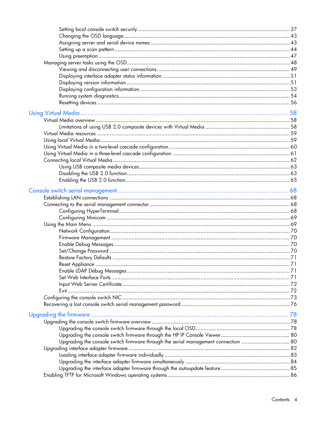 HP 409054-003 manual Using Virtual Media 