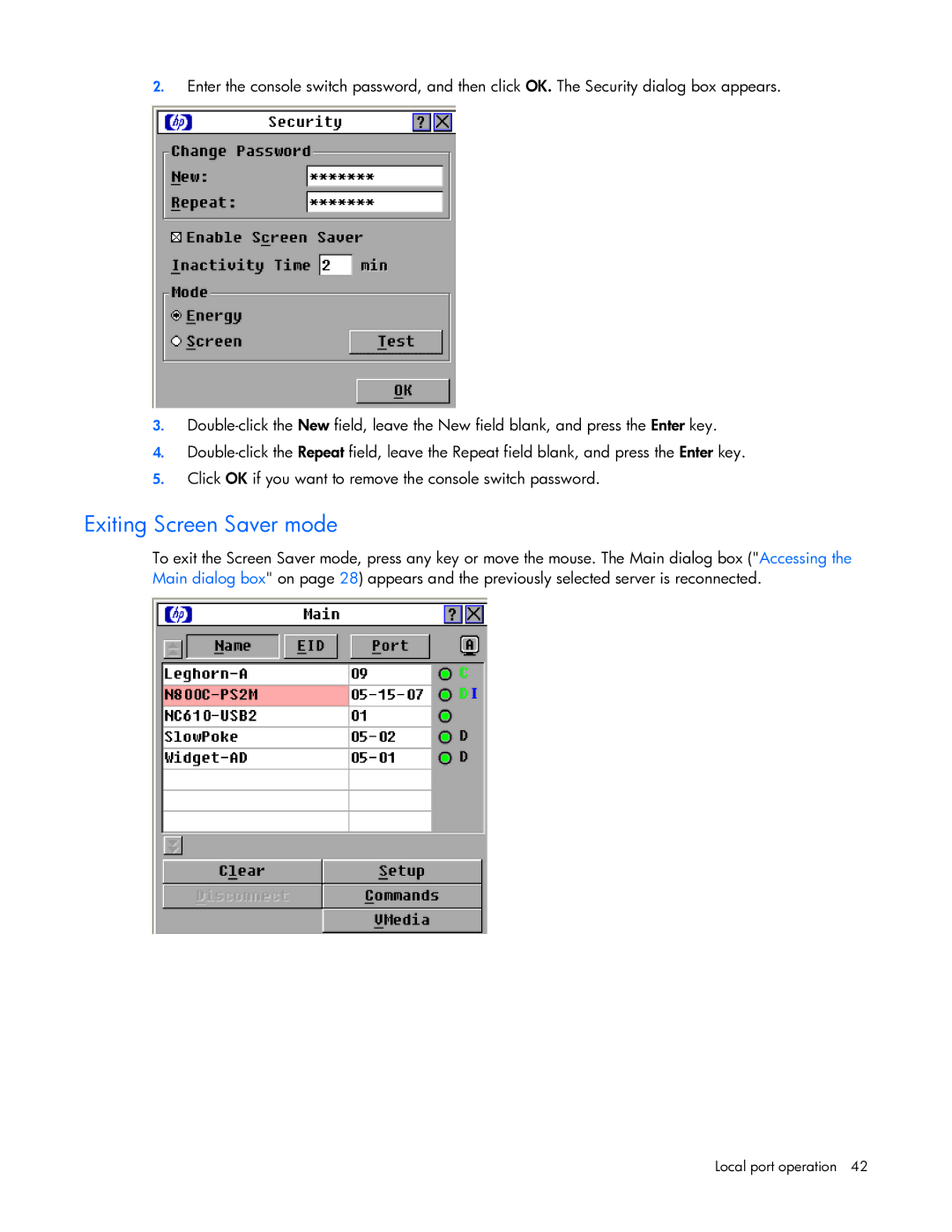 HP 409054-003 manual Exiting Screen Saver mode 