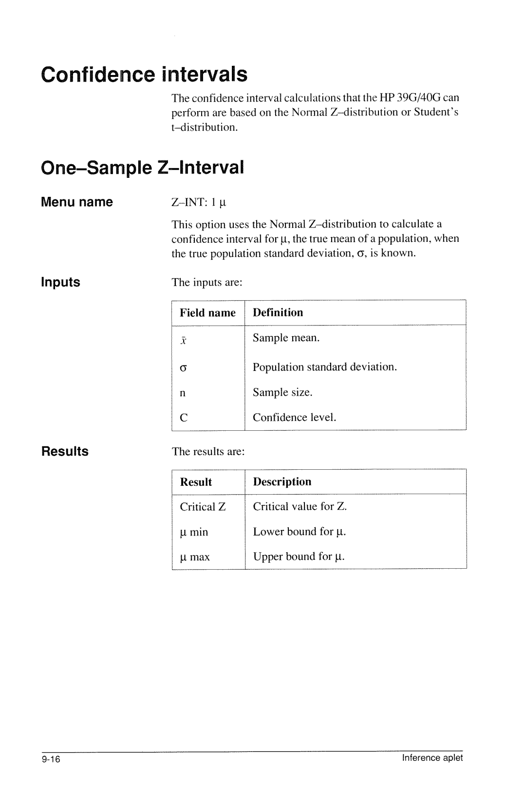 HP 40g Graphing manual 