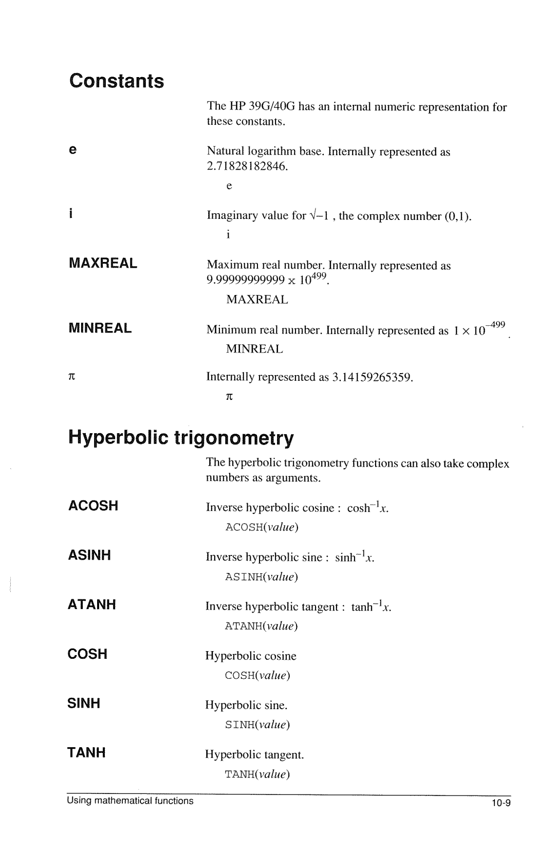 HP 40g Graphing manual 