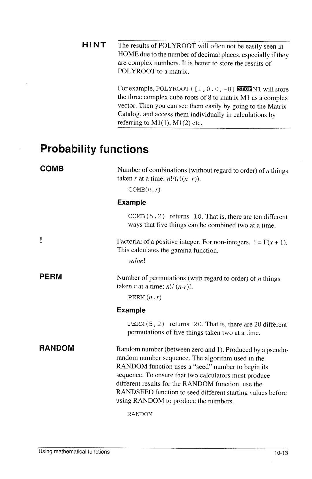 HP 40g Graphing manual 